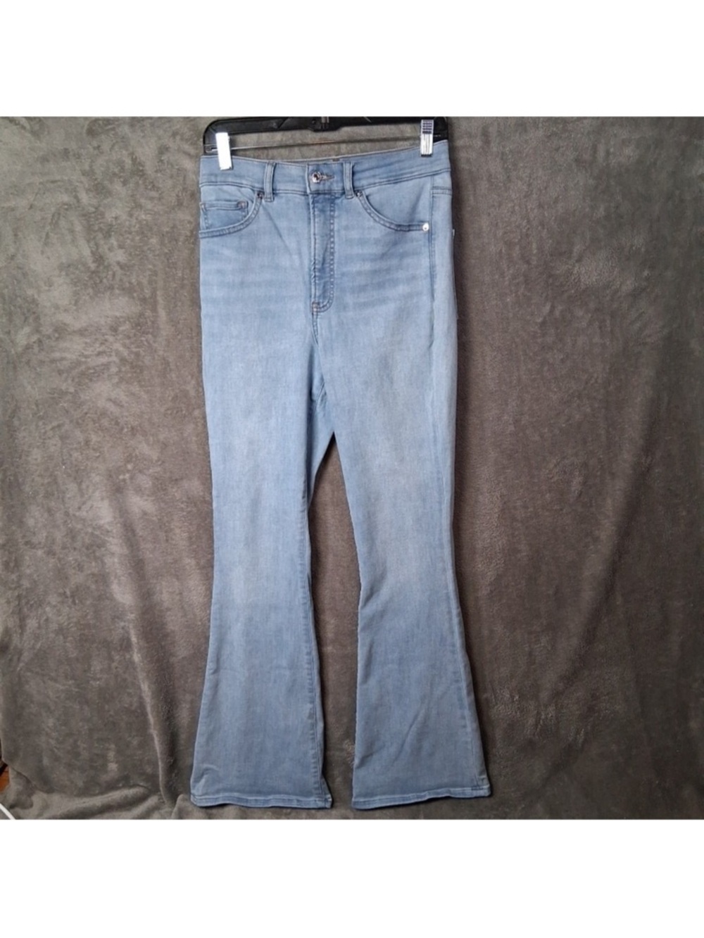 Express Light Wash Flare Jeans